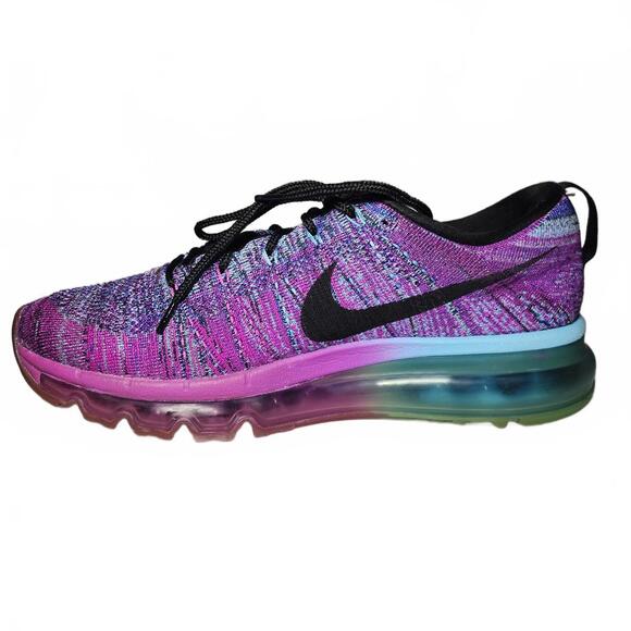 Nike Womens Air Max Flyknit Racer Running Shoes Multi Size 7.5 - Picture 6 of 8